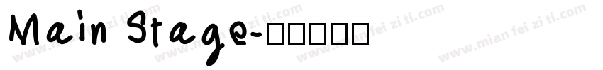 Main Stage字体转换
